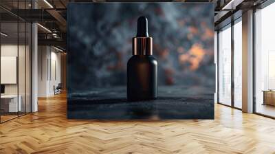 Serum bottle and skincare. cosmetic concept. Generative AI Wall mural