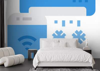 Air Conditioner flat icon Wall mural