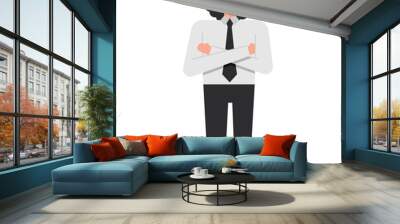 businessman flat icon Wall mural