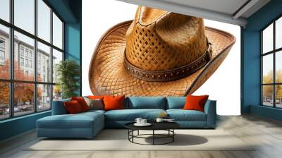 brown hat Wall mural