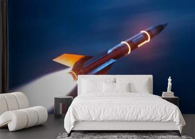 rocket in flight Wall mural