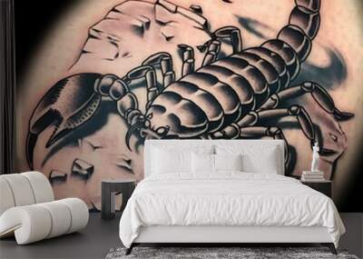 scorpion tattoo on arm Wall mural