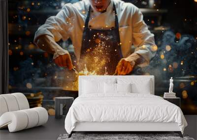 chef cooking Wall mural