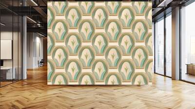 Decorative Illustrations - Retro style wallpaper design. Wall mural