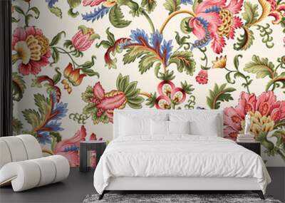 seamless floral pattern wallpaper nature  Wall mural