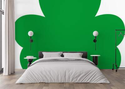 St Patrick Shamrock Three Leaf Wall mural