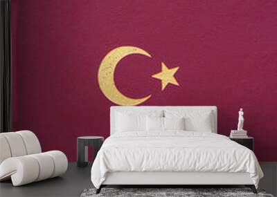 turkish passport isolated on white Wall mural