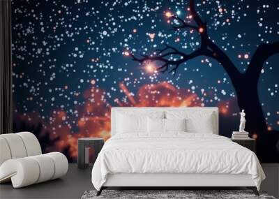 Amazing high resolution photos: everything good in my life is connected with you Wall mural