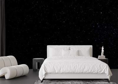 Stars and galaxy outer space sky night universe black starry background of shiny starfield Wall mural