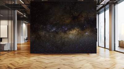 Stars and galaxy outer space sky night universe black starry background of shiny starfield Wall mural