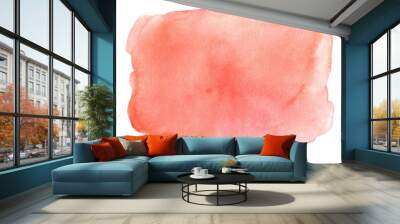 Watercolor abstract coral pink delicate background Wall mural