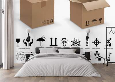 packing symbols Wall mural