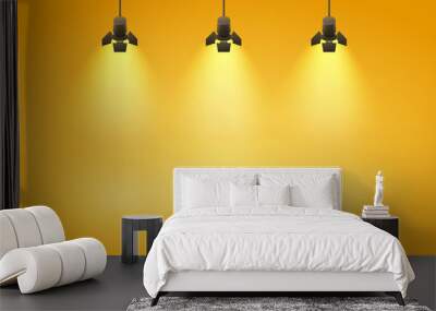 Spotlights Wall mural