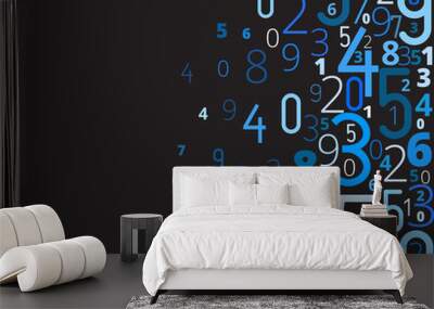 Vector background from numbers Wall mural