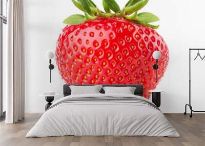 strawberry isolated on the white background Wall mural