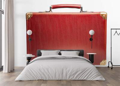 a red briefcase with gold trim Wall mural