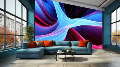 Abstract background, sparkling ice floes colored by the light passing through them. Wall mural