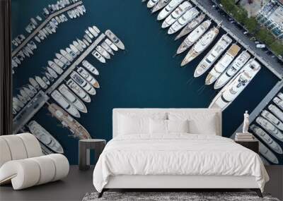 Boats yachts coast italy Wall mural