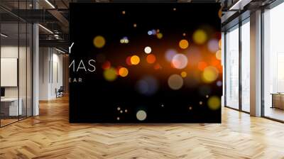 Christmas banner. Horizontal web banner template. Abstract web design, can used for header, footer, layout, letterhed, landing page. Vector illustration Wall mural