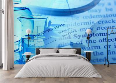 Signs and sympthoms. Medical Concept. Wall mural