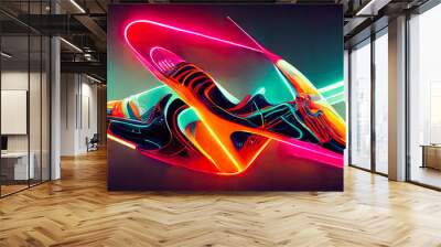 Colorful abstract wallpaper texture background illustration Wall mural