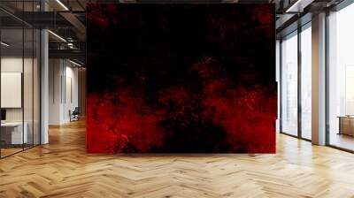 Horror red black paranormal background, apocalyptic scene background, mysterious power dangerous backdrop with burn movement creepy effect season Halloween or warm Christmas red design	
 Wall mural