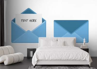 Envelope & Card Vector. Wall mural