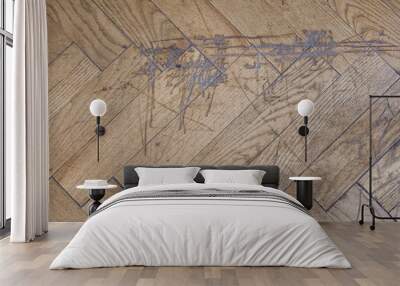 grunge wooden background Wall mural