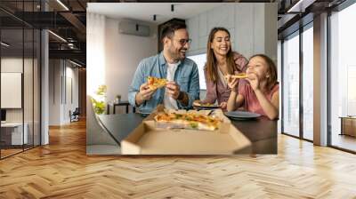 Happyy family enjoying in weekend together Wall mural