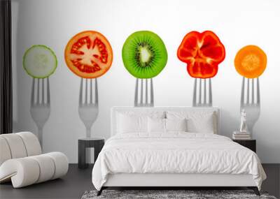 healthy meal for weight dump Wall mural