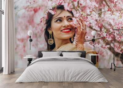 The Hindu smells beautiful sakura Wall mural