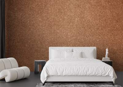 Close up brown cork board texture Wall mural