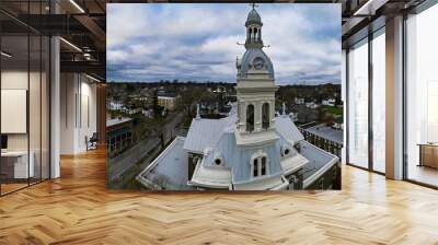 Aerial view of Jessamine County Courthouse in Downtown Nicholasville, Kentucky Wall mural