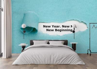 New Year New Me New Beginning Wall mural