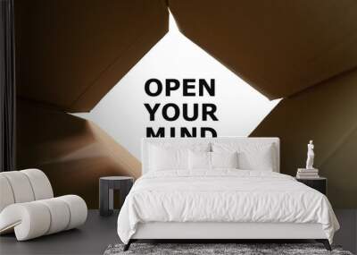 Open Your Mind Concept Wall mural