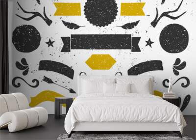 vintage design elements collection Wall mural