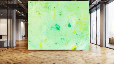 bright green and yellow gradient wash colours background Wall mural