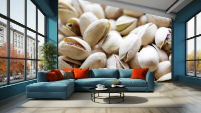 closeup pistachios texture Wall mural