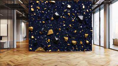 natural golden bluestone mineral background Wall mural