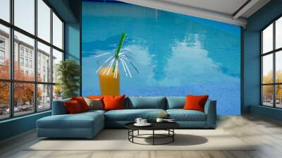 cocktail at the swimming pool Wall mural