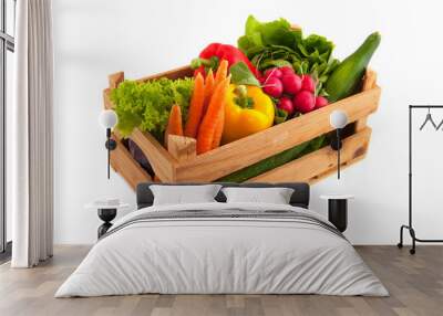 Crate vegetables Wall mural