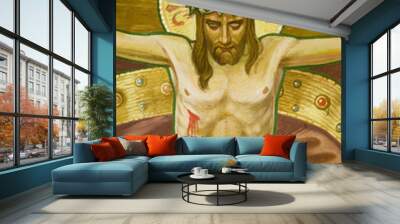 Jesus in church Wall mural