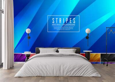 Stripe abstract background. Low poly and fractal vector background series. Applicable for web background, design element ,wall poster, landing page, wall paper, and social media element  Wall mural