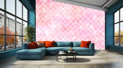 桜の和風背景2 Wall mural