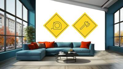 2 construction Icons For Personal And Commercial Use... Wall mural