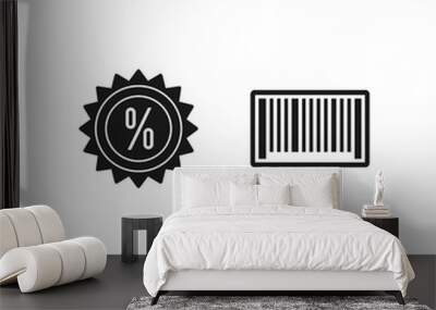 2 Set Of e-commerce icons isolated on white background... Wall mural