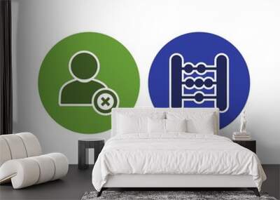 2 Universal Icons For Personal And Commercial Use... Wall mural