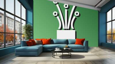 Cable Vector Glyph Gradient Background Icon Desig Wall mural