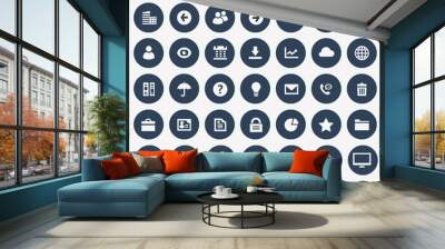 Big UI, UX and Office icon set Wall mural