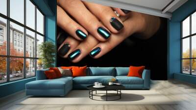 long black nails Wall mural